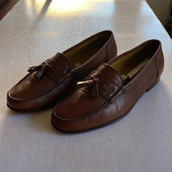 Magnanni Chestnut Leather Tassel Loafers main image 4